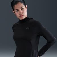 Nike Trail Women's UV Protection Hooded Mid Layer - Black - Polyester/Elastane