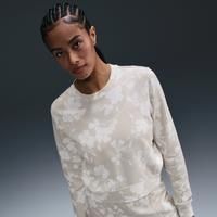 Nike Sportswear Chill Terry Women's Crew-Neck French Terry Printed Sweatshirt - Brown - Cotton/Polyester