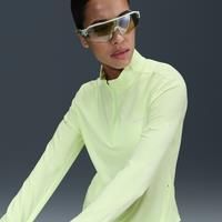 Nike Swift Women's Dri-FIT UV 1/4-Zip Running Top - Yellow - Polyester/Elastane