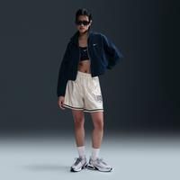 Nike Sportswear Women's Loose Mid-Rise Graphic Shorts - White - Polyester