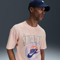 Nike Men's Max90 Basketball T-Shirt - Pink - Cotton