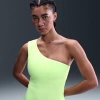 Nike Zenvy Women's Dri-FIT Asymmetrical Tank Top - Yellow - Nylon/Spandex