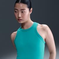 Nike One Fitted Women's Dri-FIT Cropped Tank Top - Green - Polyester/Elastane