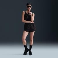 Nike Sportswear Collection Women's Mid-Rise Twill Shorts - Black - Cotton/Polyester/Elastane