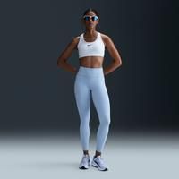 Nike Swift Women's High-Waisted 7/8 Running Leggings with Pockets - Blue - Internal Drawcord