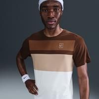 NikeCourt Advantage Men's Tennis Top - Brown - Polyester/Elastane
