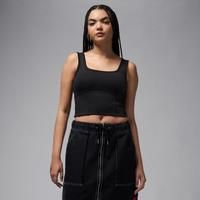 Nike Jordan Women's Cropped Tank Top - Black - Polyester/Elastane