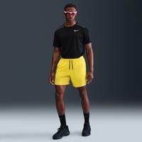 Nike Stride Men's Dri-FIT 18cm (approx.) Brief-Lined Running Shorts - Yellow - Polyester