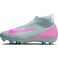 NIKE Jr. Mercurial Superfly 10 Academy Sneaker, Ocean Cube Pink Blast, 4.5 UK