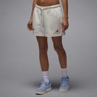 Nike Jordan Brooklyn Fleece Women's Shorts - White - Cotton/Polyester