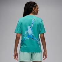 Nike Jordan Women's Graphic T-Shirt - Green - Cotton