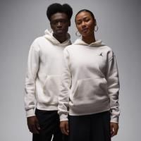 Nike Jordan Brooklyn Fleece Men's Pullover Hoodie - White - Cotton/Polyester