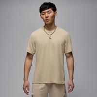 Nike Jordan Sport Men's Dri-FIT Short-Sleeve Top - Brown - Cotton/Polyester