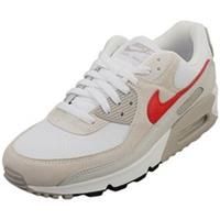 Nike Air Max 90 Mens Fashion Trainers in White Red - 7.5 UK