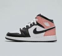 Jordan Junior Air Jordan 1 Mid Trainer - Pink - Size 4