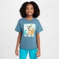Nike Sportswear Older Kids' (Girls') T-Shirt - Blue - Cotton