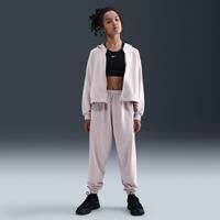 Nike Sportswear Girls' Dri-FIT Fleece Trousers - Purple - Cotton/Polyester