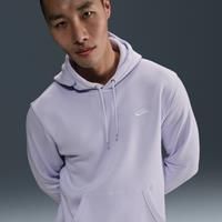Nike Club Men's Pullover Fleece Hoodie - Purple - Cotton/Polyester