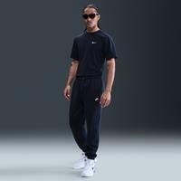 Nike Club Men's Cuffed Brushed Fleece Trousers - Blue - Cotton/Polyester