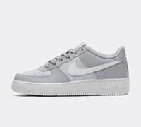 Nike grey multi air force 1 Youth trainers