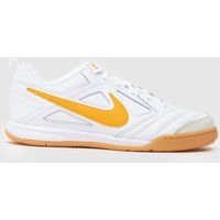 Nike White & Gold Gato Youth Trainers