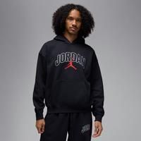 Nike Jordan Brooklyn Fleece Men's Oversized Pullover Hoodie - Black - Cotton/Polyester