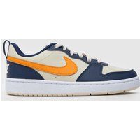 Nike Beige Multi Court Borough Low Boys Youth Trainers