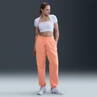 Nike Sportswear Phoenix Fleece Women's High-Waisted Oversized Tracksuit Bottoms - Orange - Cotton/Polyester