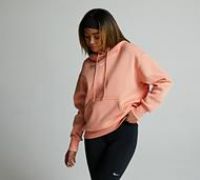 Nike Womens Phoenix Fleece Oversized Pullover Hoodie - Orange - Size L