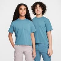 Nike Sportswear City Utility Older Kids' Short-Sleeve Top - Blue - Cotton