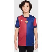 F.C. Barcelona 2024/25 Stadium Home Older Kids' Nike Dri-FIT Football Replica Shirt - Blue - Polyester