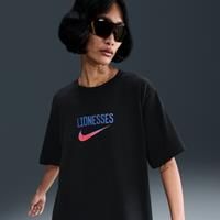 England Women's Nike Football T-Shirt - Black - Cotton