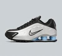 Nike Junior Shox R4 Trainer - Silver - Size 3