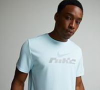 Nike Dri-FIT UV Miler Flash T-Shirt - Blue - Size S