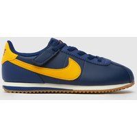 Nike navy & gold cortez Boys Junior trainers