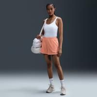 Nike Sportswear Chill Terry Women's Mid-Rise 10cm (approx.) French Terry Shorts - Orange - Cotton/Polyester