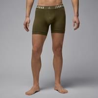 Nike Jordan Men's Flight Cotton Core Boxer Briefs (3-Pack) - Green - Cotton