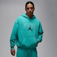 Nike Jordan Brooklyn Fleece Men's Oversized Pullover Hoodie - Green - Cotton/Polyester