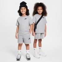 Nike Younger Kids' Tech Fleece Tee and Shorts Set - Grey - Cotton