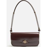 Tory Burch Robinson Spazzolato Patent Leather Shoulder Bag
