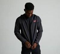 New Balance Woven Full Zip Jacket - Black - Size L