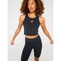 New Balance Womens Running Nb Harmony Fitted Tank - Black