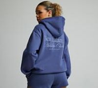 New Balance Women'S Linear Heritage Athletics Club Overhead Hoodie - Navy