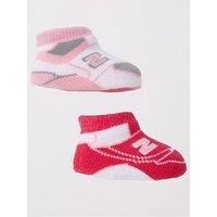 New Balance Infants Classics 2 Pack Bootie Set - Pink Multi
