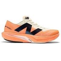 New Balance Men/'s FuelCell Rebel V4 Running Shoe, Hot Mango/Angora/Black, 8