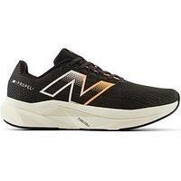 New Balance Men/'s Fuelcell Propel V5, Black/Hot Mango/Black Cement, 12.5