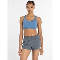 New Balance Womens Training Essential Mid Support Sports Bra - Blue