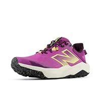 New Balance Women/'s Dynasoft Nitrel V6 Trail Running Shoe, Passion Fruit/Clementine/Black, 6