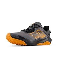 New Balance Men/'s Dynasoft Nitrel V6 Trail Running Shoe, Castlerock/Phantom/Sizzle, 8