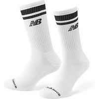 New Balance Unisex Everyday Stripe Midcalf Socks 3 Pack - White/Black
